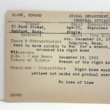 Running for a Wrench, Gets a Wrenched Knee, 1955 Railroad Signal Dept. Typed Injury Report