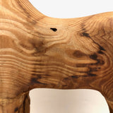 Muscular Large Carved Folk Art Horse on Base