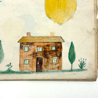 Caleb Cope's Most Wonderful Earlyish 19th Century Notebook with Many Watercolors and Schoolwork