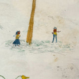 Caleb Cope's Most Wonderful Earlyish 19th Century Notebook with Many Watercolors and Schoolwork