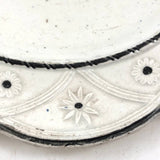 Stunning, Very Scarce, Early 1800s Tranferware Motto Plate, Perfect, with Hand-formed Wire Hanger