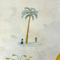 Caleb Cope's Most Wonderful Earlyish 19th Century Notebook with Many Watercolors and Schoolwork