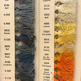 Scarce and Beautiful Standard Coosa Thatcher Co Dyed Cotton Thread Color Card