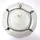 Stunning, Very Scarce, Early 1800s Tranferware Motto Plate, Perfect, with Hand-formed Wire Hanger