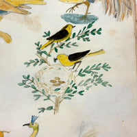 Caleb Cope's Most Wonderful Earlyish 19th Century Notebook with Many Watercolors and Schoolwork