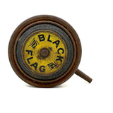 BLACK FLAG Insect Powder Puffer/Duster, Press Release Tin, c. 1940s