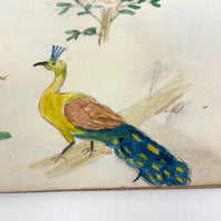 Caleb Cope's Most Wonderful Earlyish 19th Century Notebook with Many Watercolors and Schoolwork