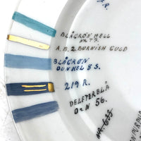 Rare and Mint, Bing & Grondahl, Denmark, Signed Porcelain Glaze Sample Plate. 1950s