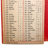 Scarce and Beautiful Standard Coosa Thatcher Co Dyed Cotton Thread Color Card