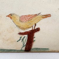 Caleb Cope's Most Wonderful Earlyish 19th Century Notebook with Many Watercolors and Schoolwork