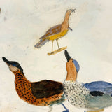 Caleb Cope's Most Wonderful Earlyish 19th Century Notebook with Many Watercolors and Schoolwork