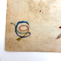 Caleb Cope's Most Wonderful Earlyish 19th Century Notebook with Many Watercolors and Schoolwork