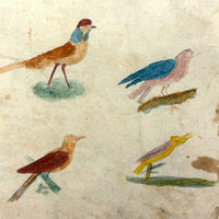 Caleb Cope's Most Wonderful Earlyish 19th Century Notebook with Many Watercolors and Schoolwork