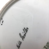 Rare and Mint, Bing & Grondahl, Denmark, Signed Porcelain Glaze Sample Plate. 1950s
