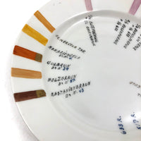 Rare and Mint, Bing & Grondahl, Denmark, Signed Porcelain Glaze Sample Plate. 1950s