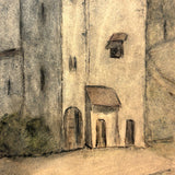 Moody 1939 French Watercolor of Chateau in Countryside