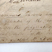 Caleb Cope's Most Wonderful Earlyish 19th Century Notebook with Many Watercolors and Schoolwork