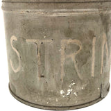 Silver Painted Old STRING Tin (with twine inside)