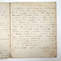Caleb Cope's Most Wonderful Earlyish 19th Century Notebook with Many Watercolors and Schoolwork