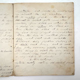 Caleb Cope's Most Wonderful Earlyish 19th Century Notebook with Many Watercolors and Schoolwork