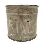 Silver Painted Old STRING Tin (with twine inside)