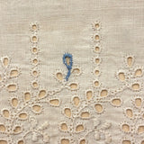 19th Century Embroidered Eyelet Lace Samples: Over-sized, Double-sided Page (13 Samples)
