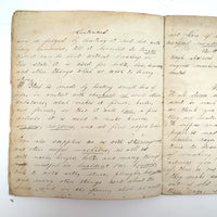 Caleb Cope's Most Wonderful Earlyish 19th Century Notebook with Many Watercolors and Schoolwork
