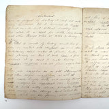 Caleb Cope's Most Wonderful Earlyish 19th Century Notebook with Many Watercolors and Schoolwork
