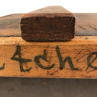 Wonderful Old Maine General Store Large Tin Match Safe with Fitted Wooden Lid