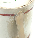 God's Beneficence: C. 1810-20 English Creamware Child's Mug, Transfer Decorated with Hand-Painting and Pink Luster Rim