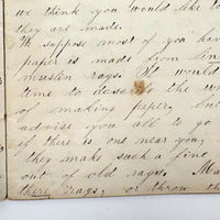 Caleb Cope's Most Wonderful Earlyish 19th Century Notebook with Many Watercolors and Schoolwork