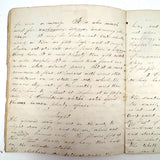 Caleb Cope's Most Wonderful Earlyish 19th Century Notebook with Many Watercolors and Schoolwork