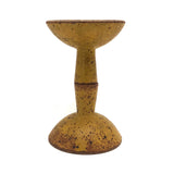 Vintage Dan Weaver Mustard Glazed Earthenware Candle Sticks
