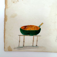 Caleb Cope's Most Wonderful Earlyish 19th Century Notebook with Many Watercolors and Schoolwork