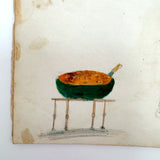 Caleb Cope's Most Wonderful Earlyish 19th Century Notebook with Many Watercolors and Schoolwork