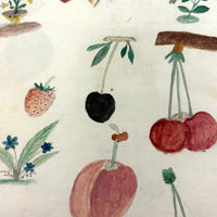 Caleb Cope's Most Wonderful Earlyish 19th Century Notebook with Many Watercolors and Schoolwork