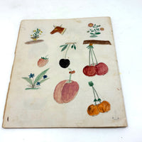 Caleb Cope's Most Wonderful Earlyish 19th Century Notebook with Many Watercolors and Schoolwork