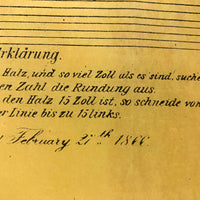 1866 American Self Cutting and Fitting Yoke Pattern on Yellow Tissue Paper