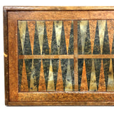 c. Mid 20th Century Italian Pietra Dura Marble Backgammon Board