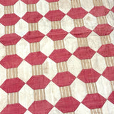 Favorite Ever Antique Child's Quilt with Heart Border and Monogram on Reverse