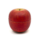 SOLD Beautiful Condition Old Turned Wooden Red Apple Box