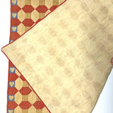 Favorite Ever Antique Child's Quilt with Heart Border and Monogram on Reverse