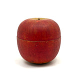 SOLD Beautiful Condition Old Turned Wooden Red Apple Box