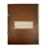Ray Hayden's 1903 "Graded Sewing Course" Sewing Samples Notebook