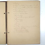 Ray Hayden's 1903 "Graded Sewing Course" Sewing Samples Notebook