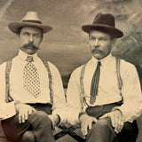 Karl Apin (Blind) and Robert Leclais, Latvian Immigrants in Cleveland, Ohio, 1904 Tintype