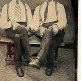 Karl Apin (Blind) and Robert Leclais, Latvian Immigrants in Cleveland, Ohio, 1904 Tintype