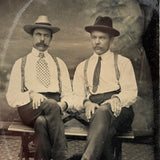 Karl Apin (Blind) and Robert Leclais, Latvian Immigrants in Cleveland, Ohio, 1904 Tintype