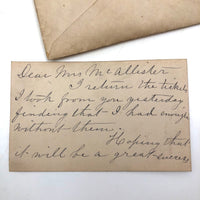 Exactly As Found: 1850s Envelop Filled with Seven Wrapped and Labeled Hair Samples