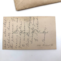Exactly As Found: 1850s Envelop Filled with Seven Wrapped and Labeled Hair Samples